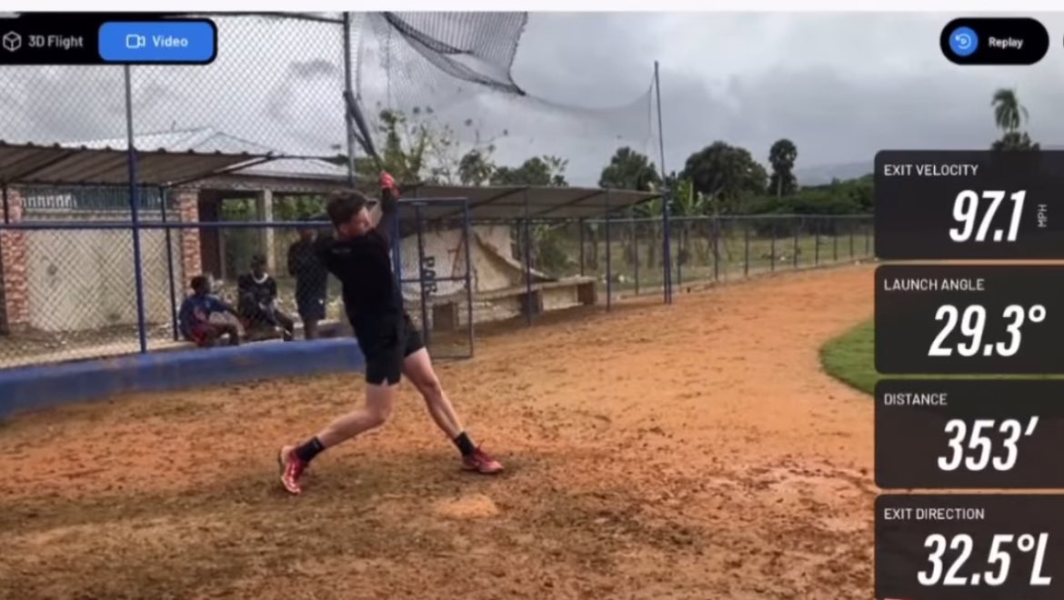 Zygorzynski registered a 97.1 mph exit velocity in batting practice today 💪🏽🇵🇱