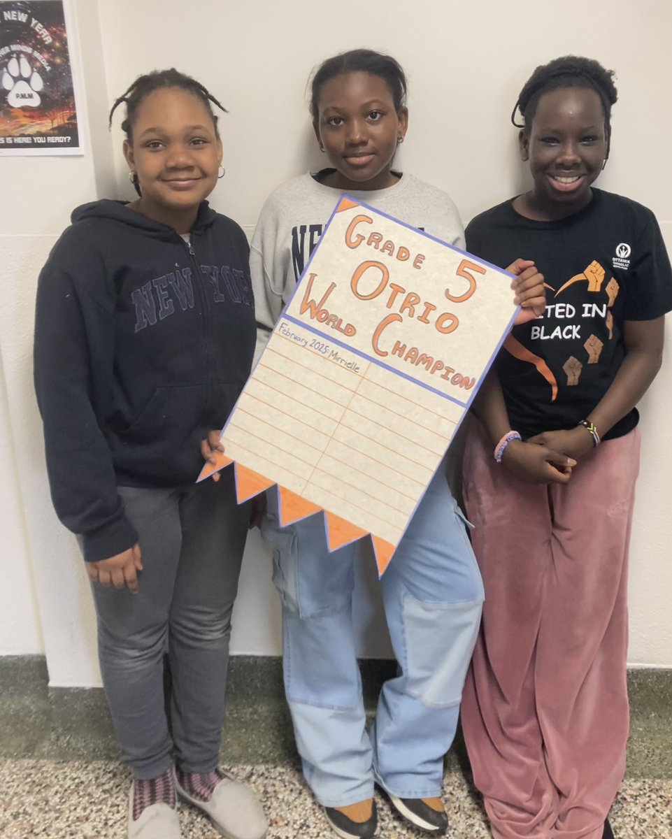 Now makes a great time to recognize our first OTRIO Champions of the year!