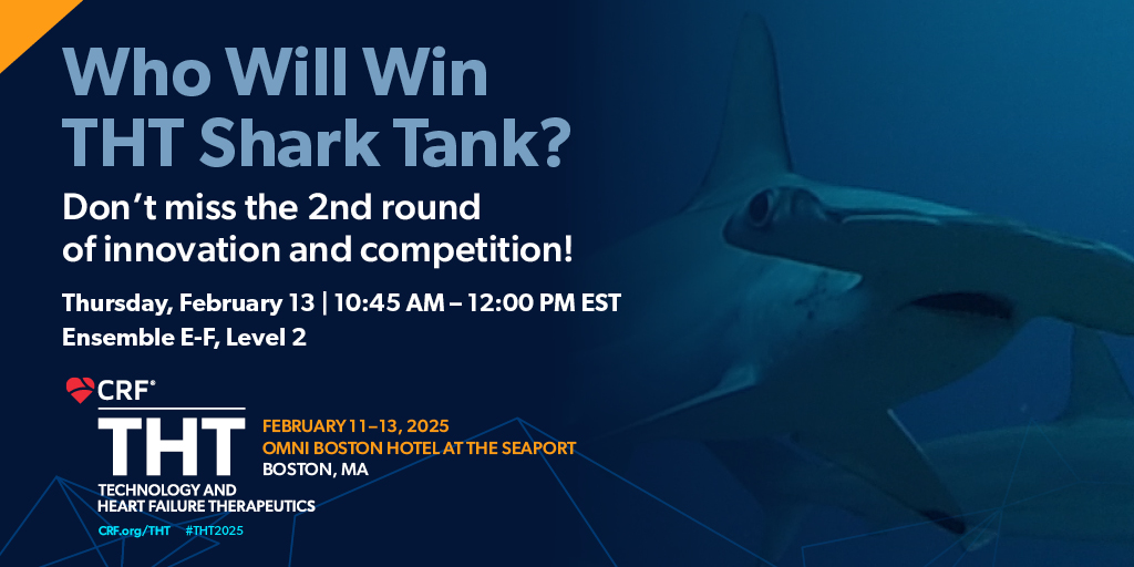 Cardiovascular Research Foundation (@crfheart) on Twitter photo 🦈 The 2nd round of the #THT2025 Shark Tank is here! One breakthrough idea will take the win — who will it be? 🚀🏆
<a href="/Sureguru/">S3XY Cyber</a> <a href="/Jaeson_Bang/">Jaeson bang</a> <a href="/Allan_Bohm/">Allan Böhm</a> @javedbutler1 <a href="/JerryEstepMD/">Jerry Estep</a> <a href="/FudimMarat/">Marat Fudim, MD MHS</a> @navinkapur4 <a href="/dranulala/">Anu Lala-Trindade</a> <a href="/LindenfeldJoann/">Joann Lindenfeld</a> <a href="/WilsonTangMD/">W. H. Wilson Tang, MD</a> <a href="/jgranadacrf/">Juan F. Granada</a> <a href="/triciarawh/">Tricia Rawh</a> 🦈 The 2nd round of the #THT2025 Shark Tank is here! One breakthrough idea will take the win — who will it be? 🚀🏆
<a href="/Sureguru/">S3XY Cyber</a> <a href="/Jaeson_Bang/">Jaeson bang</a> <a href="/Allan_Bohm/">Allan Böhm</a> @javedbutler1 <a href="/JerryEstepMD/">Jerry Estep</a> <a href="/FudimMarat/">Marat Fudim, MD MHS</a> @navinkapur4 <a href="/dranulala/">Anu Lala-Trindade</a> <a href="/LindenfeldJoann/">Joann Lindenfeld</a> <a href="/WilsonTangMD/">W. H. Wilson Tang, MD</a> <a href="/jgranadacrf/">Juan F. Granada</a> <a href="/triciarawh/">Tricia Rawh</a>