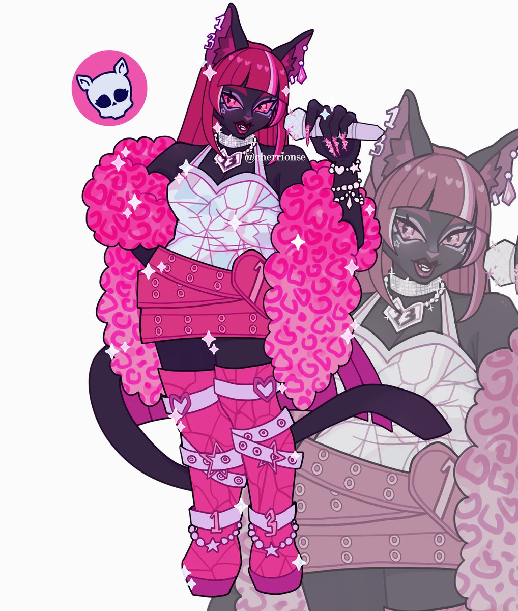 cherrionse's tweet image. Catty Noir #MonsterHigh #MH