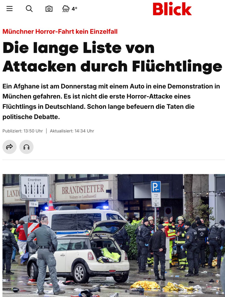 Seit vielen Jahren warne ich vor Migrationsproblemen wie z.B. überproportionaler Ausländerkriminalität bestimmter Herkunftsländer. Hier vorab eine Zahl aus meinem im April 25 erscheinenden Buch (das von vielen Verlagen abgelehnt wurde): Schwere Gewalttaten Afghanistan:  +439%