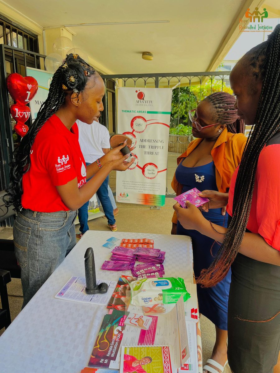 HopeRekindledIn's tweet photo. Today at Maseno Kisumu Campus marked World Condoms Day by having real conversations on safe sex,STI prevention, and condom use.We discussed both male and female condoms how they work, why they matter, and debunked common myths. Protection is empowerment #Condomize2025 https://t.co/Bsuw8ziKkF