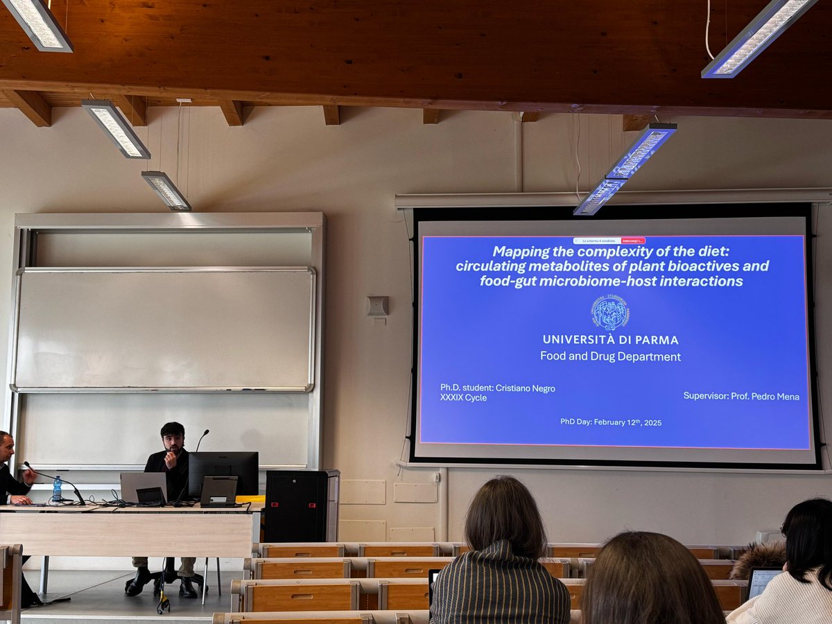 Human Nutrition Unit - University of Parma (@hnunipr) on Twitter photo Second day for our PhD students!
Today’s presentations explored polyphenols from various perspectives, from their origins to their impact on health.
A big 👏🏼 to all the speakers over these past two days!
<a href="/FoodPhDUnipr/">FoodScience_UNIPR</a> Second day for our PhD students!
Today’s presentations explored polyphenols from various perspectives, from their origins to their impact on health.
A big 👏🏼 to all the speakers over these past two days!
<a href="/FoodPhDUnipr/">FoodScience_UNIPR</a>