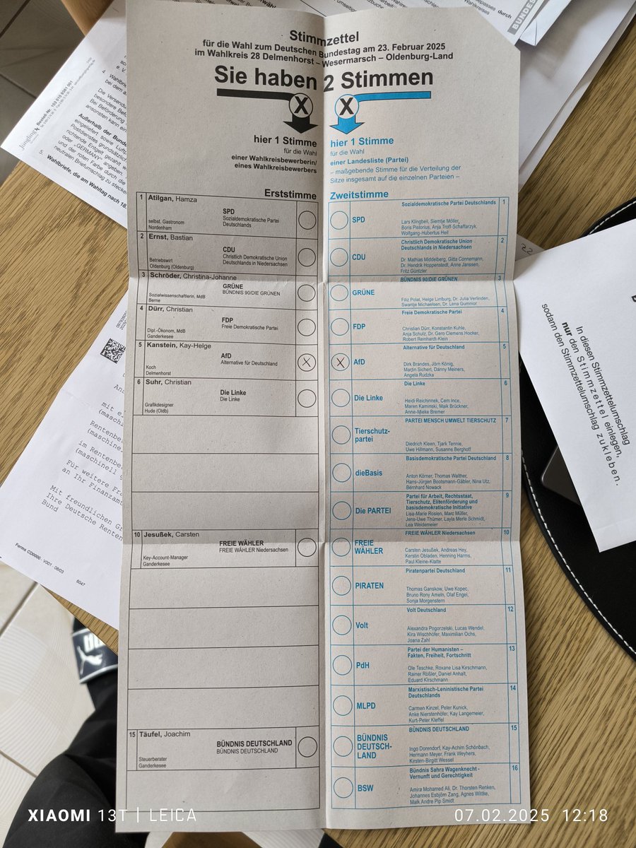 Ich trauere nicht mehr. 
Ich rede auch nicht mehr. 
Am 23.2.25 werde ich handeln. 
ICH WERDE DIE AFD WÄHLEN.

Und es ist mir scheißegal, was ihr von mir denkt....