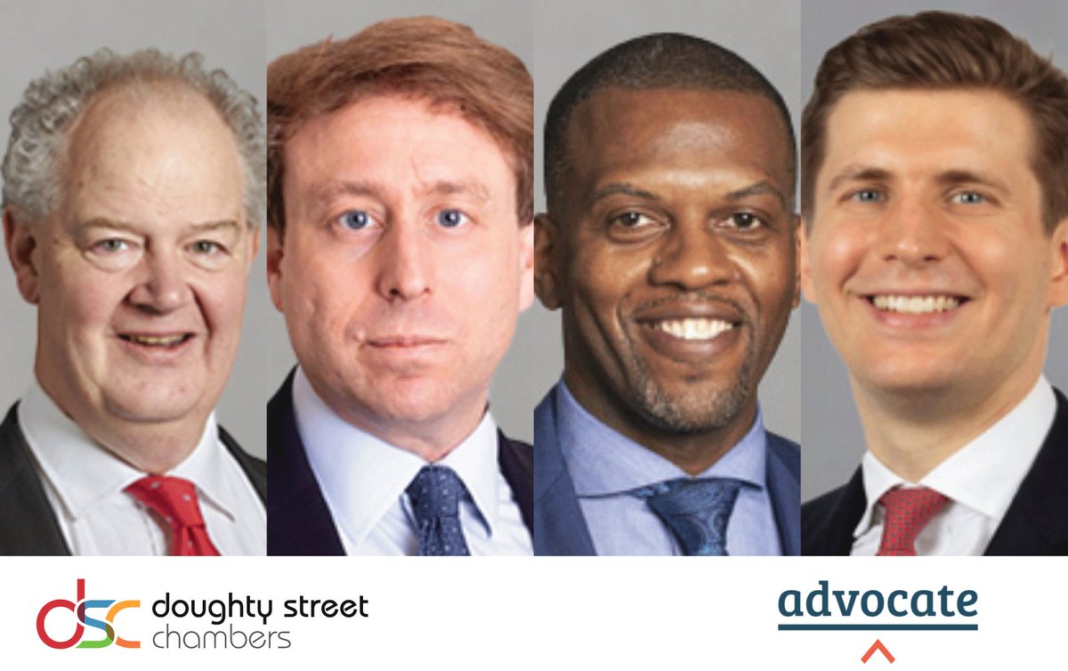 Doughty Street Chambers is delighted to be nominated in 5 categories at this year's  Advocate Bar Pro Bono Awards 2025.

Pro Bono Chambers of the Year
Pro Bono KC of the Year | Edward Fitzgerald KC
Junior Pro Bono Barrister of the Year | David Stephenson
International Pro Bono