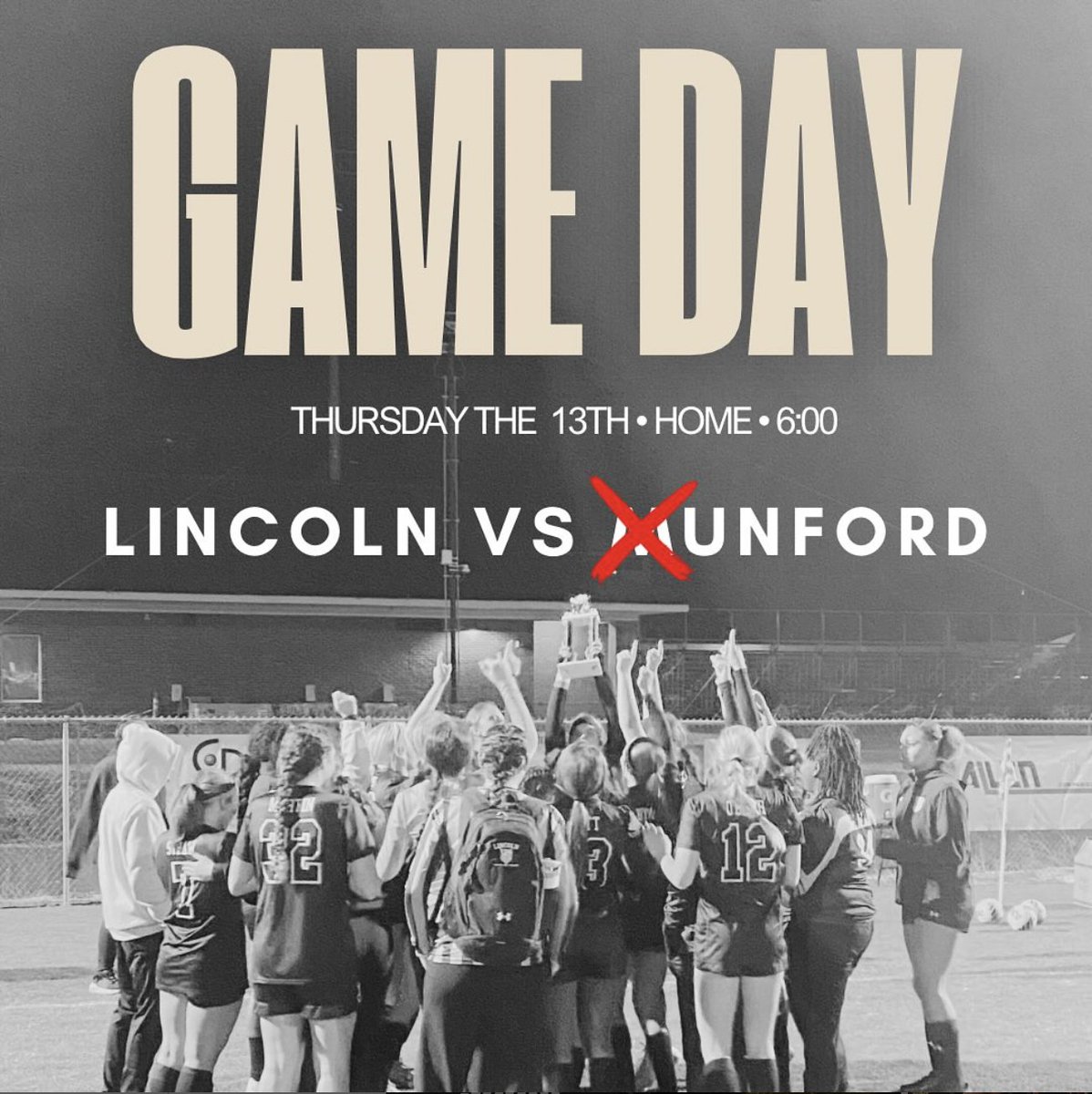 Coach Bailey (@coachbailey19) on Twitter photo ⚽️GA❌EDAY⚽️
⏰ 6:00 P❌ KICK-OFF
📍KEITH HOWARD ❌E❌ORIAL
🆚 ❌UNFORD
#TickedOffSoccer
<a href="/ghilltide/">Griffin Hill</a> @BaileyMath8 <a href="/CoachButter1/">Jessica Butterworth</a> <a href="/jbailey_97/">Jack Bailey</a> <a href="/TCBOE_SPORTS/">TCBOE SPORTS</a> <a href="/AHSAAUpdates/">AHSAA</a> <a href="/RadioALSports/">RadioAlabama Sports</a> <a href="/DailyHome/">The Daily Home</a> ⚽️GA❌EDAY⚽️
⏰ 6:00 P❌ KICK-OFF
📍KEITH HOWARD ❌E❌ORIAL
🆚 ❌UNFORD
#TickedOffSoccer
<a href="/ghilltide/">Griffin Hill</a> @BaileyMath8 <a href="/CoachButter1/">Jessica Butterworth</a> <a href="/jbailey_97/">Jack Bailey</a> <a href="/TCBOE_SPORTS/">TCBOE SPORTS</a> <a href="/AHSAAUpdates/">AHSAA</a> <a href="/RadioALSports/">RadioAlabama Sports</a> <a href="/DailyHome/">The Daily Home</a>