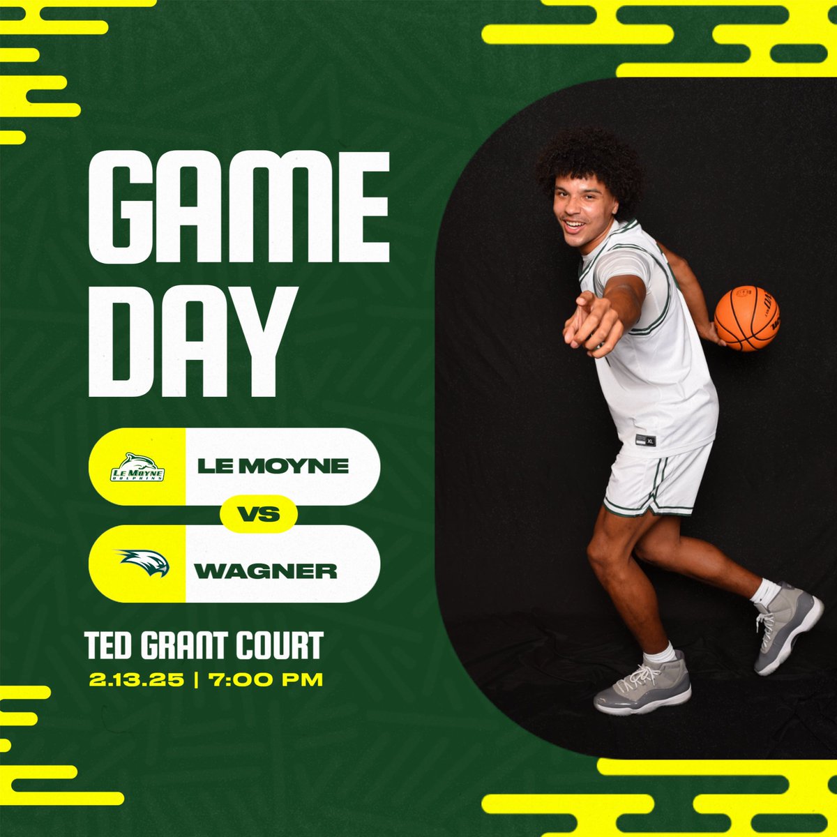 IT’S GAME DAY!! and the start of a four-game homestand!

🆚 Wagner College Seahawks
🏟️ Ted Grant Court – Syracuse, N.Y.
⏰ 7:00 PM
📺necfrontrow.com/game/12933
📊 lemoynedolphins.com/sidearmstats/m…
📻foxsports1490.com
📜 lemoynedolphins.com/news/2025/2/12…
🐬 #PhinsUp