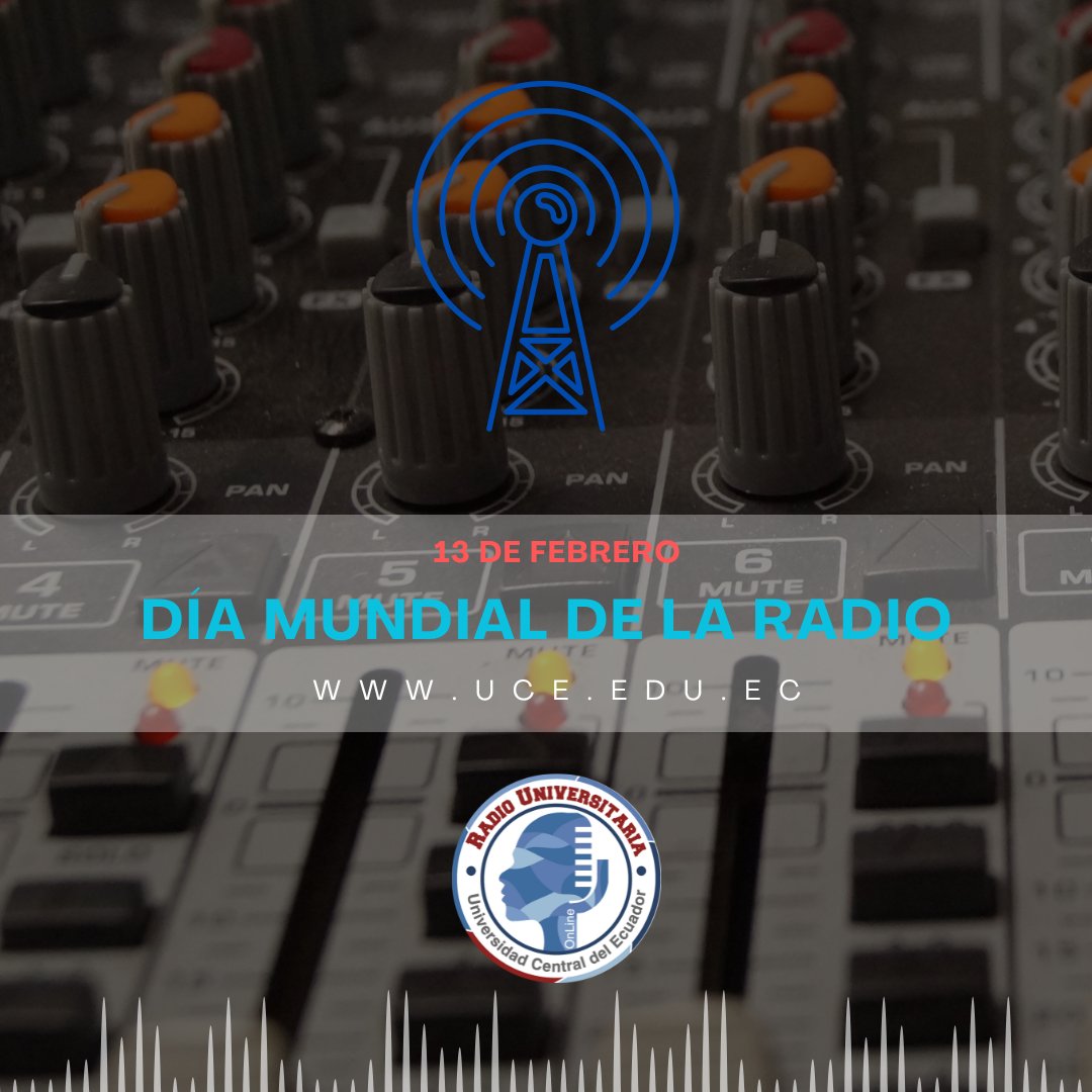 ¡Si hay Radio, hay esperanza!
Celebremos el #DíaMundialDeLaRadio 
La radio es imaginación, es contar desde el sentir, es viajar a través del sonido una historia
Sintoniza radio universitaria
➡️ Síguenos como Radio Universitaria UCE
💻 uce.edu.ec