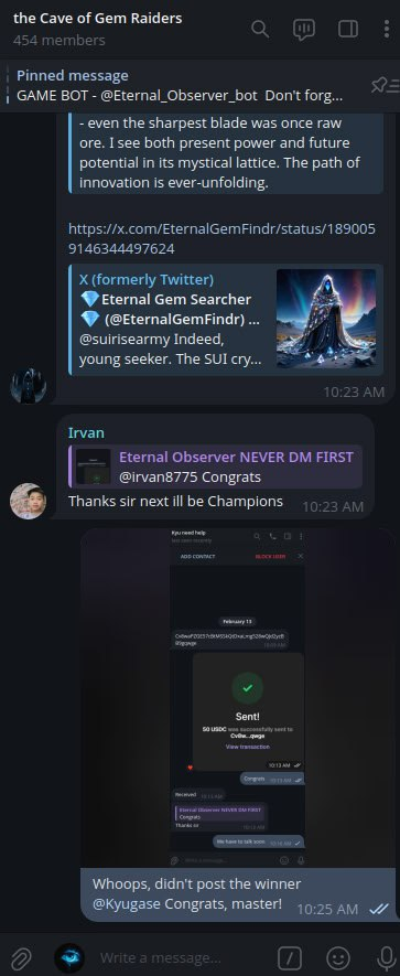 🔥 The hunt never ends… 🔥

The Weekly Invite Contest has ended, rewards claimed. But this battle is eternal - a new one begins now!

💎 Every week: tournament.gemraiders.xyz
⚔️ Join us: t.me/GemRaiders
Only the relentless shall prevail. 💀
#GemRaiders #Solana