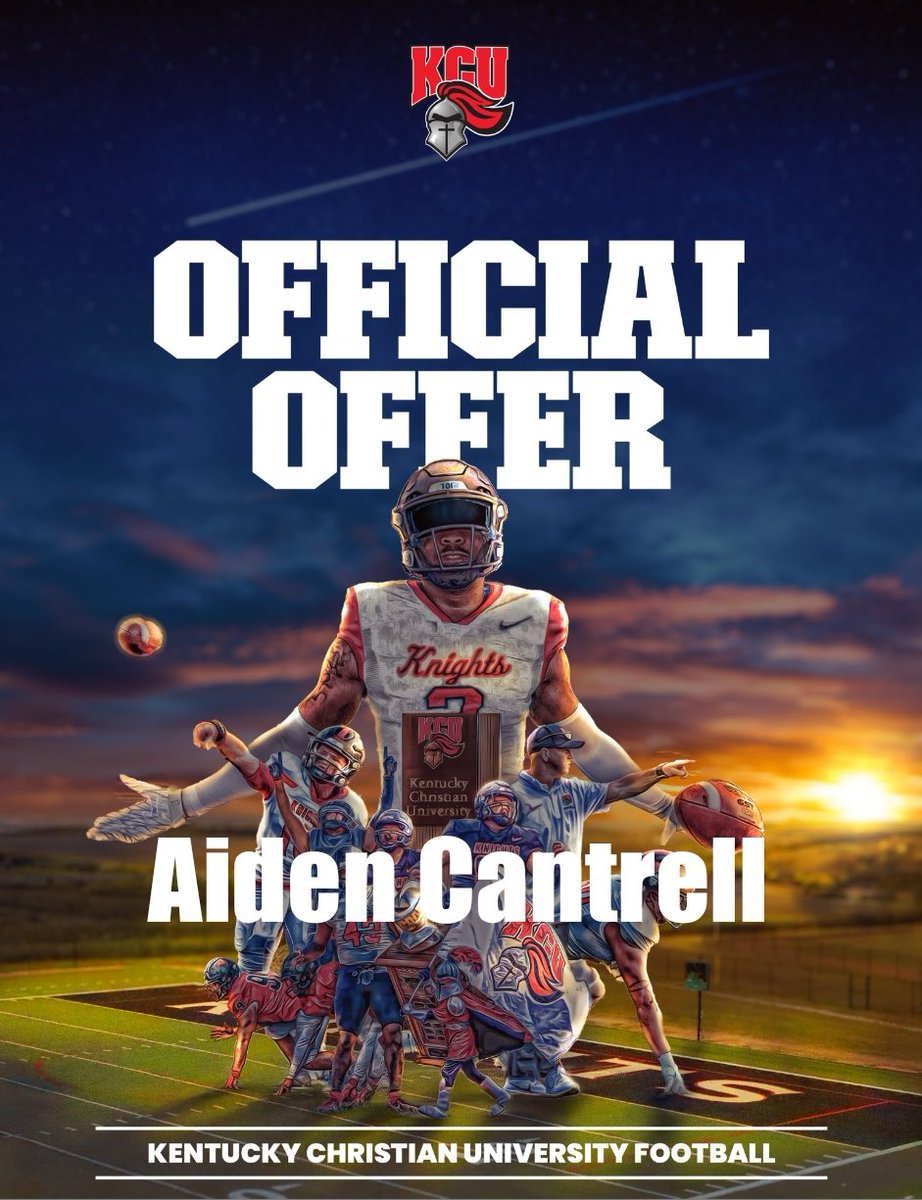 Aiden Cantrell (@aidencantrell06) on Twitter photo Blessed to receive an offer from <a href="/JobySully/">Joby Sullivan</a> to <a href="/GoKnightsFB/">KCU Football</a>! <a href="/Coachhardinfhs/">Chad Hardin</a> <a href="/coachjpalmer/">Coach Justin Palmer</a> <a href="/ForrestRockets/">Forrest Rockets Football</a> Blessed to receive an offer from <a href="/JobySully/">Joby Sullivan</a> to <a href="/GoKnightsFB/">KCU Football</a>! <a href="/Coachhardinfhs/">Chad Hardin</a> <a href="/coachjpalmer/">Coach Justin Palmer</a> <a href="/ForrestRockets/">Forrest Rockets Football</a>