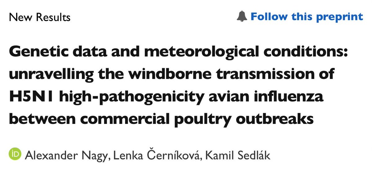 Bird flu is moving in ways we aren’t prepared for.

New evidence confirms H5N1 can spread through the air. 

In the Czech Republic, identical strains were found 8 km apart across high-biosecurity farms, with windborne plumes driving transmission.

1/