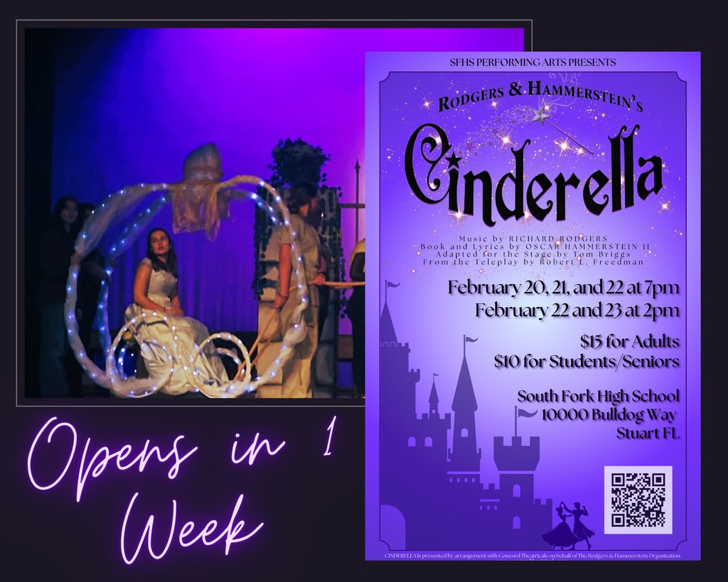 CINDERELLA opens at South Fork High School in 1 week. Don't miss your chance to experience the magic! Tickets are available online at: cur8.com/14755/project/…