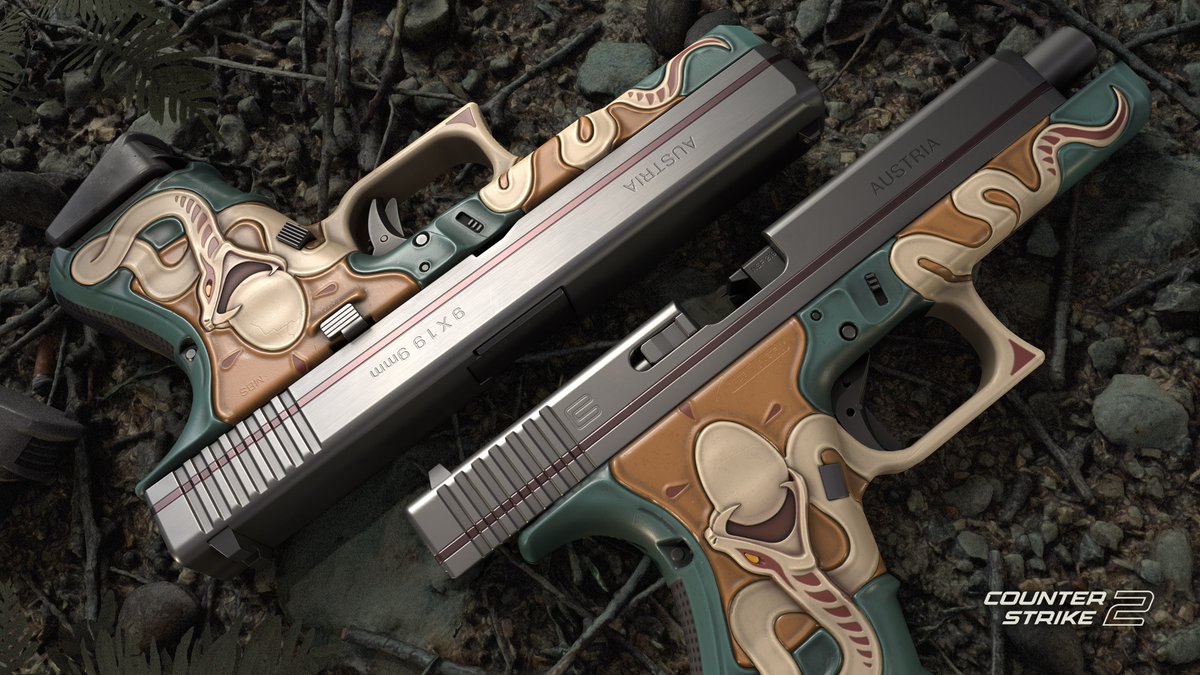 Hi everyone, our second version of GLOCK-18 "Gluttone" Collab work with <a href="/UAD61/">UAD6</a> special for <a href="/CounterStrike/">CS2</a> workshop. 
#CS2 #glock18 #skins #art #counterstrike  
steamcommunity.com/sharedfiles/fi…