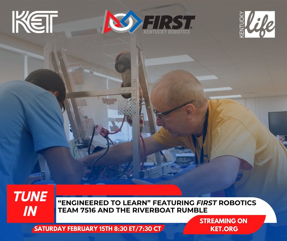 Mark your calendars! Tune in to Kentucky Life on KET this Saturday to catch the segment Engineered to Learn. This special feature follows a KY FRC team as they gear up for competition. You'll also get a glimpse of the RiverBOaT Rumble, an event held in KY (July 19th this year).