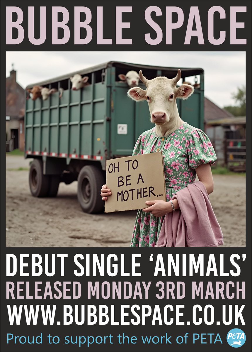 Debut single out on 3rd March. We are proud to support <a href="/peta/">PETA</a>