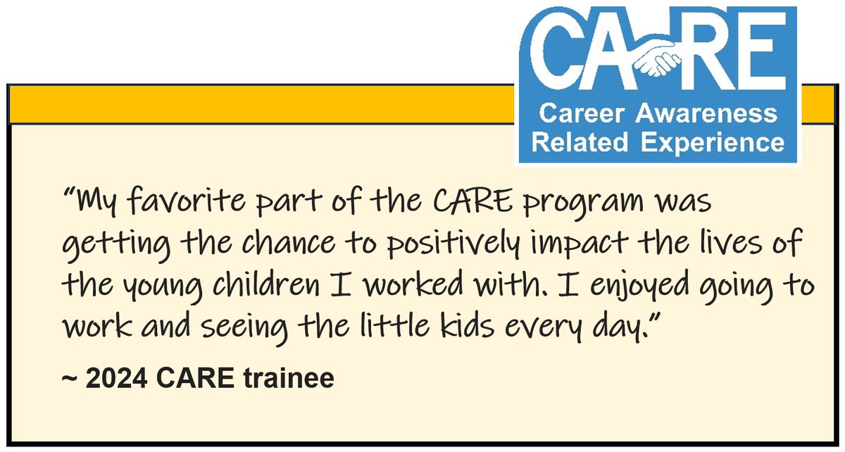 All of last year’s trainees who completed a post-program survey recommend that other Columbia teens take part in the CARE program in the future.

To apply for one or more of CARE’s summer jobs, visit gocomojobs.com/postings/search. Applications will be accepted until March 9.