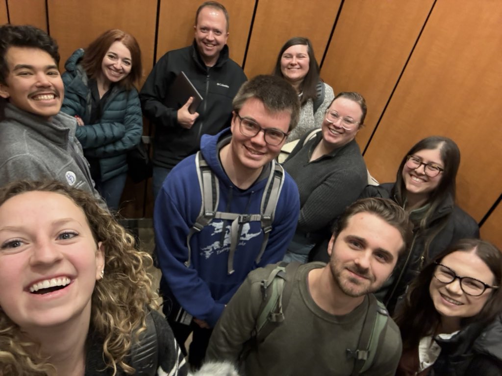 HillarySchwarb's tweet image. Huge thanks to @MechNeuroLab for hosting me and teaching me all the latest and greatest. Also extra delighted to make it into this week’s post-lab-meeting-elevator-selfie! Until next time…
