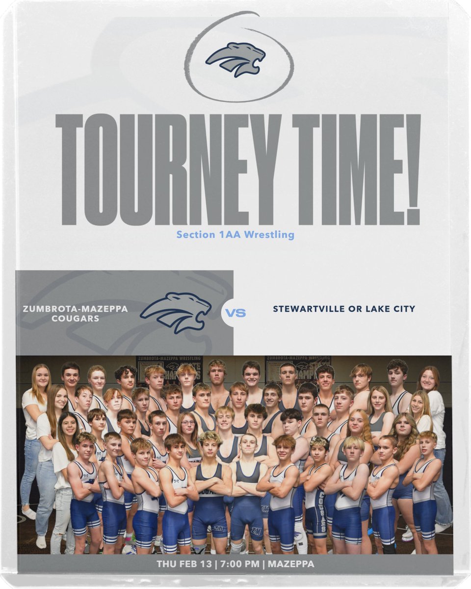 Get to Mazeppa tonight and cheer on your Cougars!