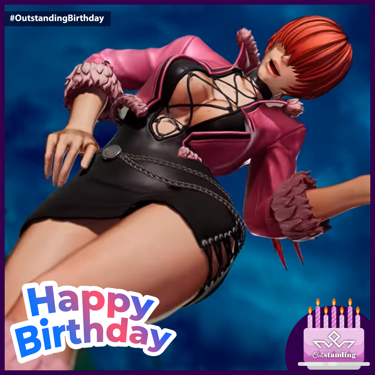 Outstandingmx's tweet photo. 🥳 ¡Feliz cumpleaños, #Shermie! 🎂
Personaje de #TheKingofFighters que aparece por primera vez en #KOF '97 formando el #NewFacesTeam junto a Yashiro Nanakase y Chris.
#OutstandingGameBirthday #OutstandingVideoGame #OutstandingGame #OutstandingBirthday #VideoGame https://t.co/KbUVT7KS6C