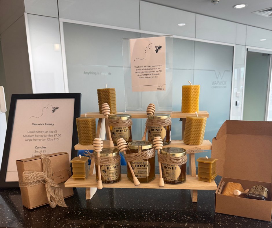 Warwick Conferences (@warwickconf) on Twitter photo 🌿✨ Take home a sweet memory from Warwick! ✨🍯
Our Warwick Honey & Beeswax Candle Gift Boxes are now available at Scarman and Radcliffe receptions. 🕯️🐝
A perfect keepsake or thoughtful gift, with honey & candles also available individually. Pick up yours today! 💛 🌿✨ Take home a sweet memory from Warwick! ✨🍯
Our Warwick Honey & Beeswax Candle Gift Boxes are now available at Scarman and Radcliffe receptions. 🕯️🐝
A perfect keepsake or thoughtful gift, with honey & candles also available individually. Pick up yours today! 💛