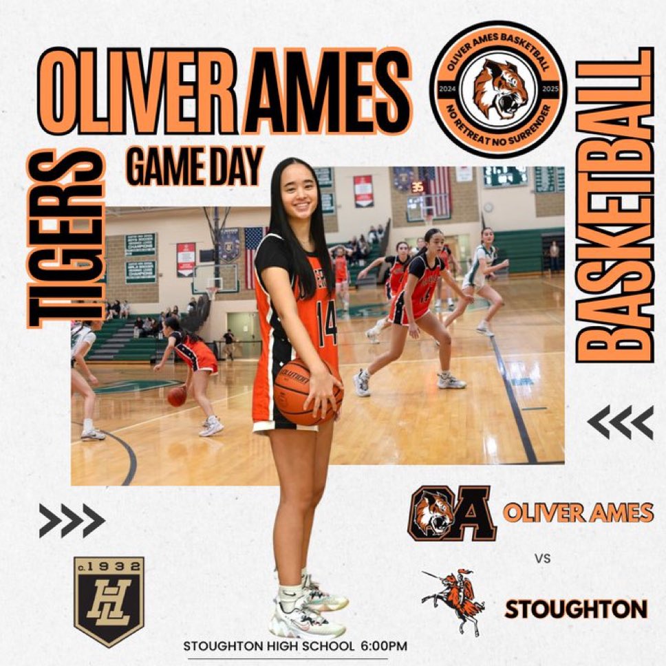 GAME DAY

📍 Stoughton HS
🆚 <a href="/BlackKnights_AD/">Stoughton Black Knights</a>
⏰ JV 4:30pm, Varsity 6pm

🐅🏀
<a href="/OAHSTigersports/">Oliver Ames Athletics</a> <a href="/boosters_oa/">OA Basketball Boosters</a>