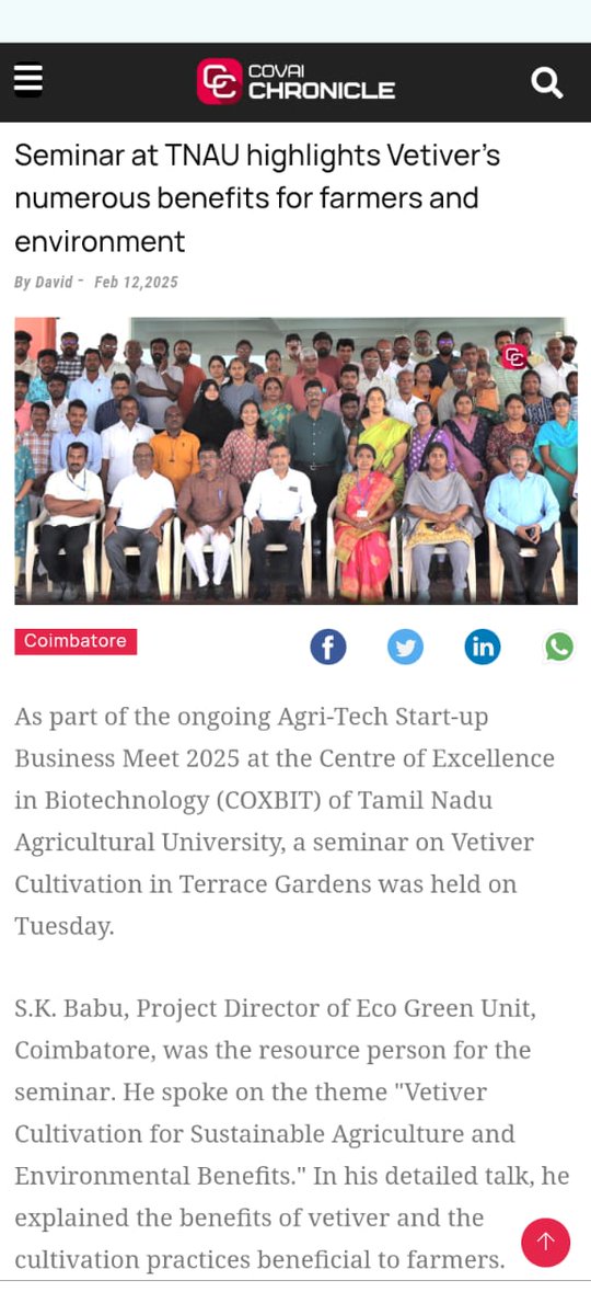 SadhguruJV's tweet photo. Ensuring soil is always under shade is essential for soil health and soil organisms to thrive. Congratulations to Tamil Nadu Agricultural University for taking the initiative to transfer academic knowhow to our farmers. Such collaborations are important if we have to improve farmers’ economic situation and revitalize the soil. -Sg #SaveSoil