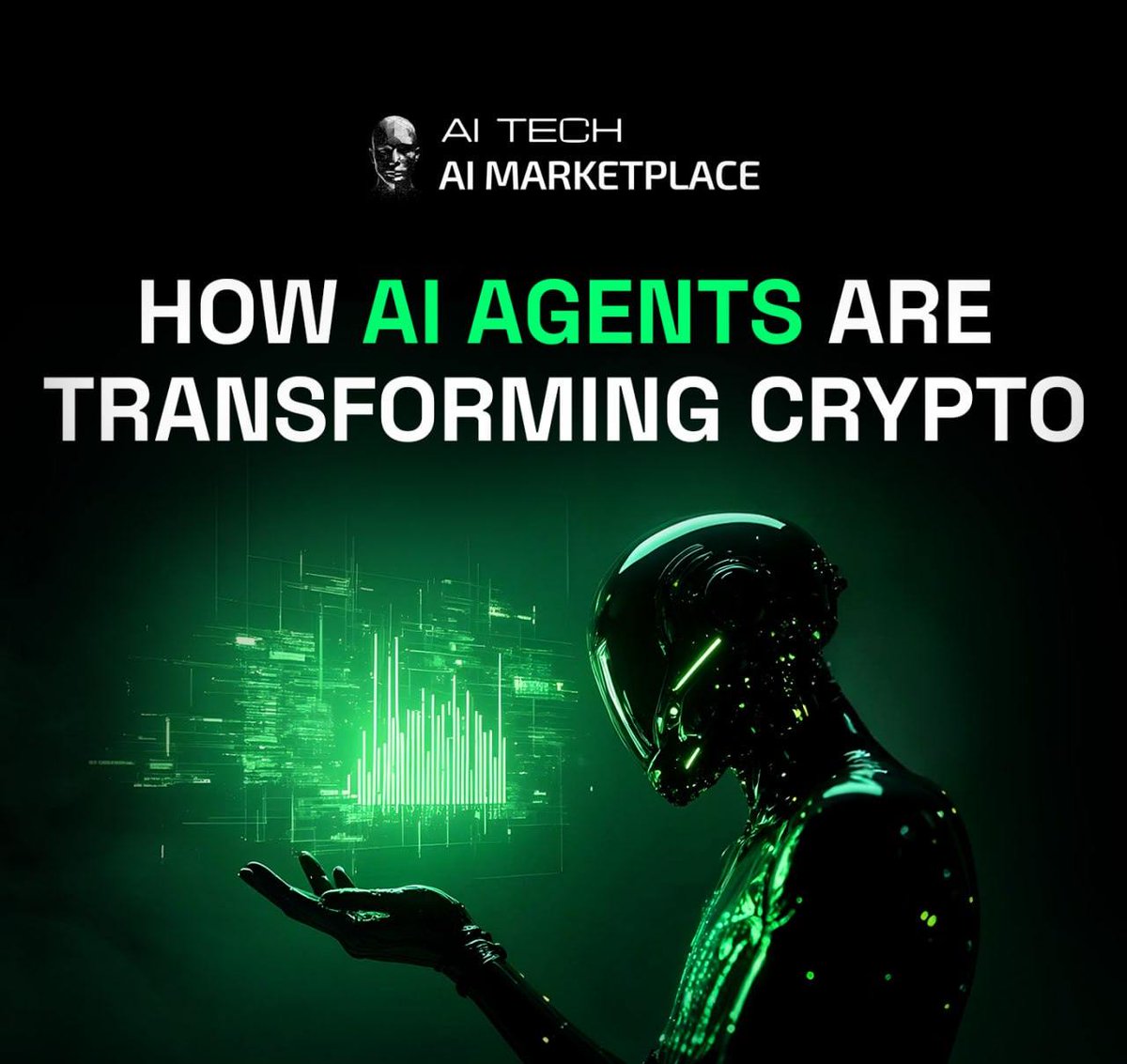 💡 How AI Agents Are Transforming Crypto! AI agents in the crypto space are  intelligent software programs that leverage machine learning, NLP, and  automation to interact with blockchain networks. Unlike traditional bots,