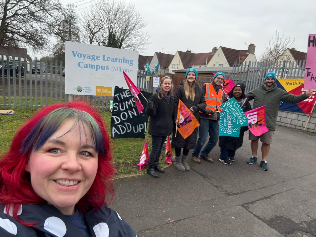 Strike day 2 at North Somerset PRU