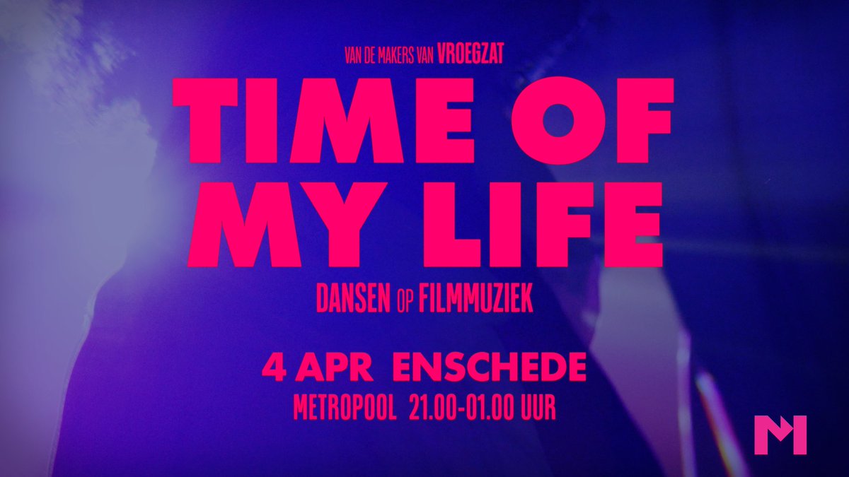 Time Of My Life brengt op vrijdag 4 april de bioscoopzaal naar de dansvloer. Dans mee op de muziek van 50 jaar filmgeschiedenis en ervaar toffe fragmenten via de grote schermen. Haal je tickets op onze site.

➡️ Info en tickets: metropool.nl/agenda/time-of…