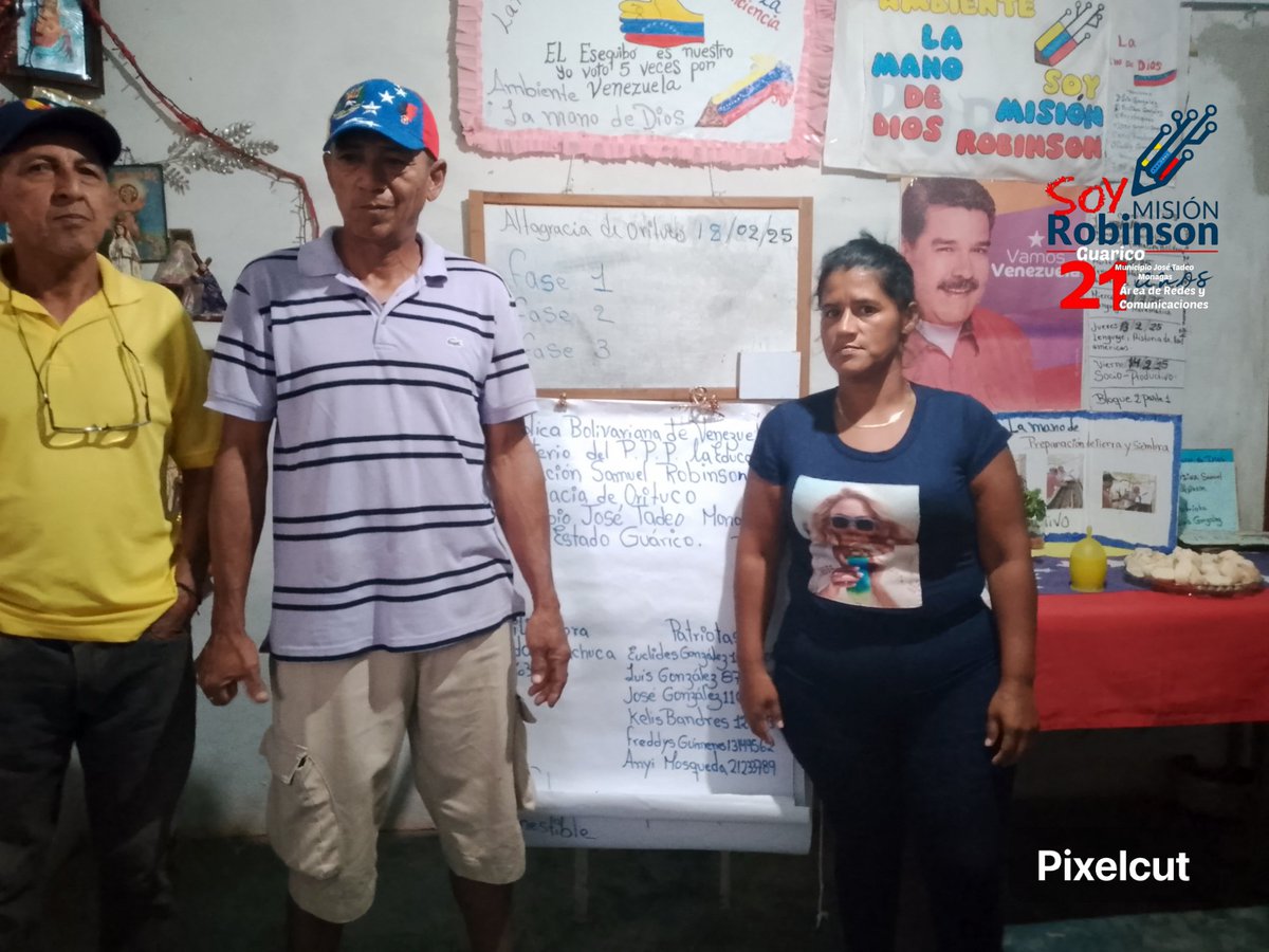 Defensa de proyecto socioproductivo de oficio agrícola de cual defendieron las fases 1, 2 y 3, en el ambiente La Mano De Dios. 

<a href="/NicolasMaduro/">Nicolás Maduro</a> 
<a href="/HectorRodriguez/">Hector Rodriguez</a>
<a href="/Sociabolivarian/">Lilian Oropeza</a> 
<a href="/Misinrobinsonp2/">Misión Robinson</a>
<a href="/Guarico_Mision/">Misión Robinson_Guarico</a>