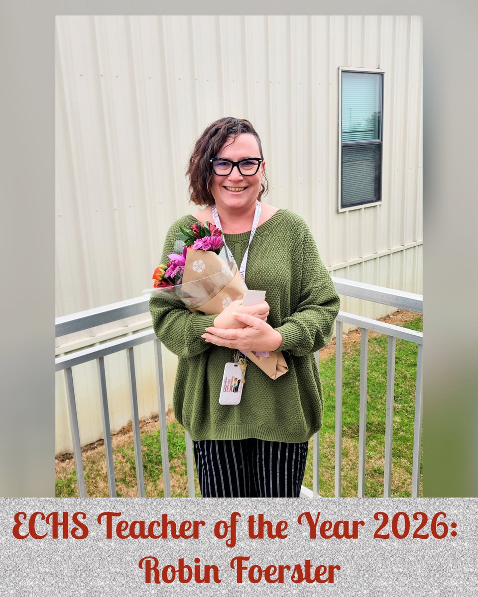 Early College RRISD (@echs_rrisd) on Twitter photo We are very pleased to acknowledge our <a href="/ECHS_RRISD/">Early College RRISD</a> Teacher of the Year 2026 is Robin Foerster!!! Ms. Foerster is our Fantastic and Dedicated Special Education Teacher! She does an amazing job advocating for both our students and our school community. CONGRATULATIONS!!! ✨⭐💫 We are very pleased to acknowledge our <a href="/ECHS_RRISD/">Early College RRISD</a> Teacher of the Year 2026 is Robin Foerster!!! Ms. Foerster is our Fantastic and Dedicated Special Education Teacher! She does an amazing job advocating for both our students and our school community. CONGRATULATIONS!!! ✨⭐💫