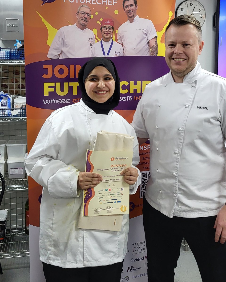 Springboard FutureChef (@sbfuturechef) on Twitter photo ๐ LONDON REGIONAL FINAL ๐
On Tuesday, we held our London Regional Final. A huge well done to all our participants, and congratulations to our Winner, Mariam!
Mariam will be mentored by Sam Fisk, Regional Executive Chef at <a href="/BaxterStorey/">BaxterStorey</a> ๐ ๐ LONDON REGIONAL FINAL ๐
On Tuesday, we held our London Regional Final. A huge well done to all our participants, and congratulations to our Winner, Mariam!
Mariam will be mentored by Sam Fisk, Regional Executive Chef at <a href="/BaxterStorey/">BaxterStorey</a> ๐