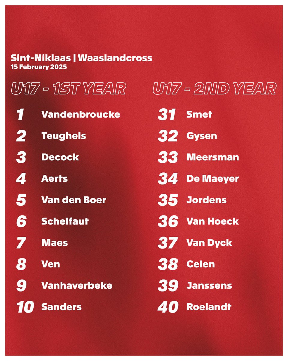 Last year's winners and a world champion, at the start in Sint-Niklaas on Saturday! 🏆🌈 #Waaslandcross #ExactCross