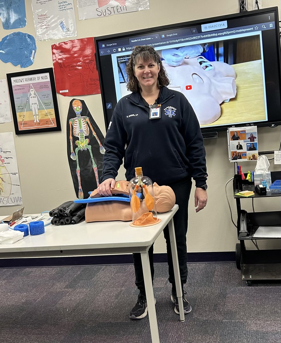 Captain Shirlinda Savahl in paramedic attire on CTE Career Day!🚑🚨⚕️<a href="/MISD_CTE/">Midland ISD CTE</a>