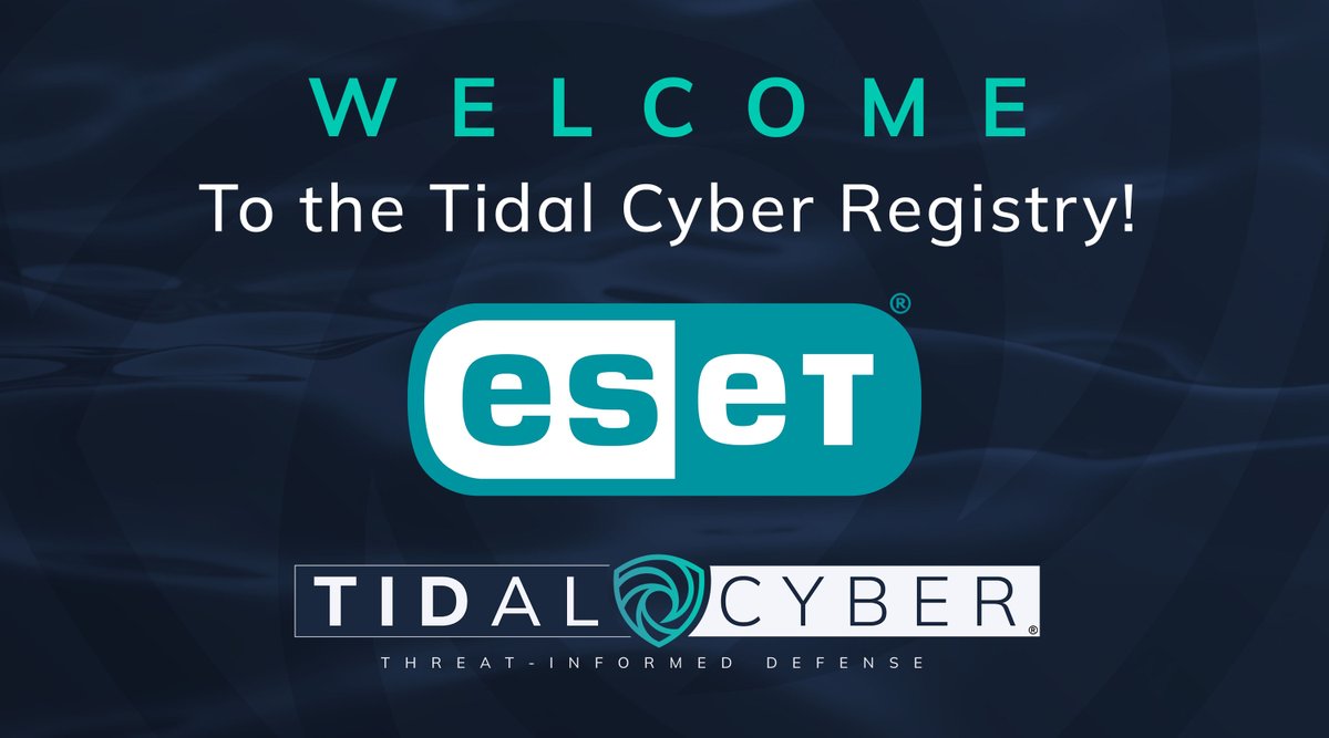 Announcing the addition of <a href="/ESET/">ESET</a> mappings and integrations into the <a href="/TidalCyber/">Tidal Cyber</a> Registry! Thank you ESET for working with us to help security teams manage their security stacks and know where to allocate resources.

Interested in joining our Registry? okt.to/QlB5ma