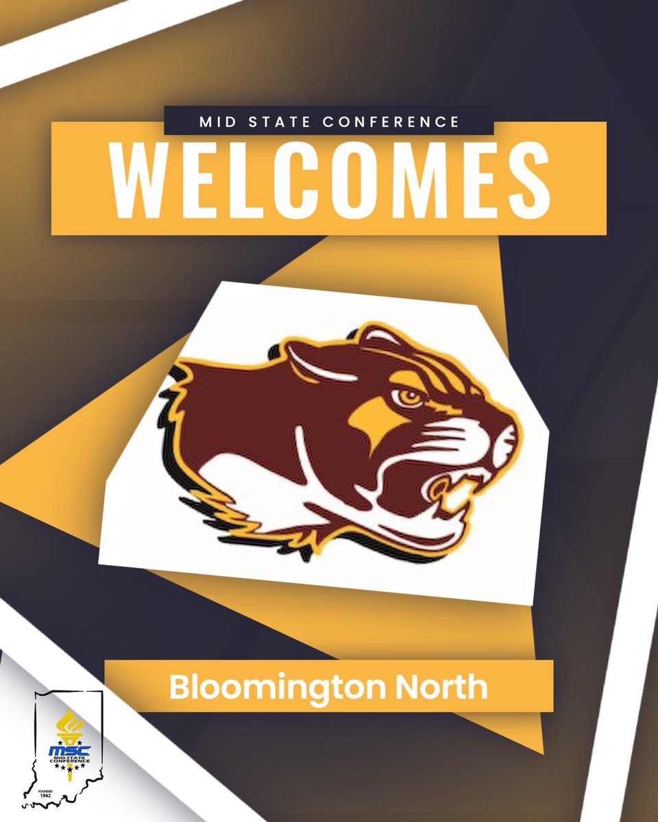 The Mid-State Conference is excited to announce starting in 2026-2027 Bloomington North will be a member of the Mid-State Conference! <a href="/IHSAA1/">IHSAA</a> <a href="/BHSNathletics/">BHSN Athletics</a>