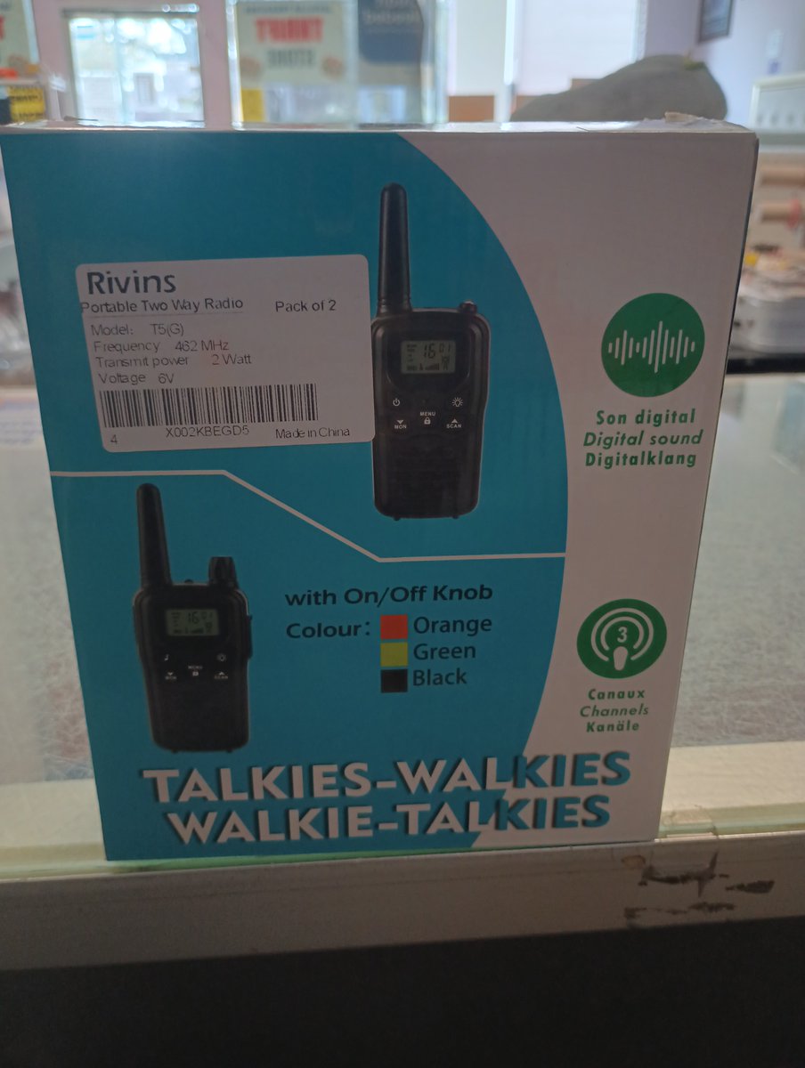 Walkie Takie Set 19.99

We are located at 328 W Robertson st in Brandon 33511

#BrandonFL #Tampa #Tampabay #bicycles  #Valrico #RiverviewFl #bloomingdalefl  #thriftstore #seffnerfl #riverviewfl #plantcityfl #ruskinfl #lakelandfl  #fishhawkfl #lithiia  #gibsintonfl #apollobeachfl