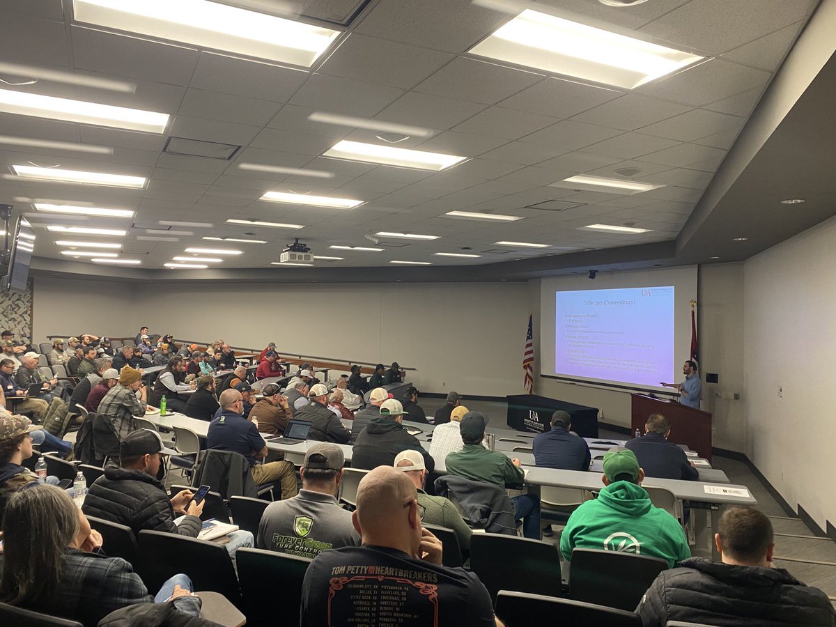Wendell Hutchens (@hutchenswendell) on Twitter photo Awesome turnout for the <a href="/Ark_Turf_Assn/">ArkansasTurfgrassAssn</a> turf disease workshop! <a href="/MikeB_Turf/">Mike Battaglia</a> doing a great job breaking down cool-season turf diseases this morning. Awesome turnout for the <a href="/Ark_Turf_Assn/">ArkansasTurfgrassAssn</a> turf disease workshop! <a href="/MikeB_Turf/">Mike Battaglia</a> doing a great job breaking down cool-season turf diseases this morning.