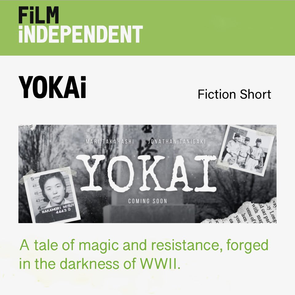 christashima's tweet image. #YOKAI is fiscally sponsored by @filmindependent❗️
⭐️ Starring @AtomicMari @JonnyTanigaki @christashima
 🪄 Created by @MaryMajikku
🎬 Directed by Christine W. Chen
🎥 Filming this month❗️
👇 Read about it and support:
🔗 filmindependent.org/sponsored-proj…
#shortfilms #fantasyfilms #EO9066