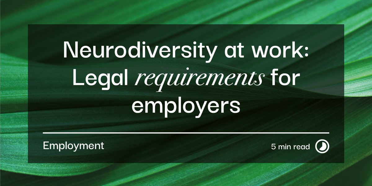 Employers must meet legal obligations to support neurodivergent employees, fostering inclusivity and team success.
Read more here: loom.ly/iNUiVYQ
#EmploymentLaw #Neurodiversity #BirkettLong