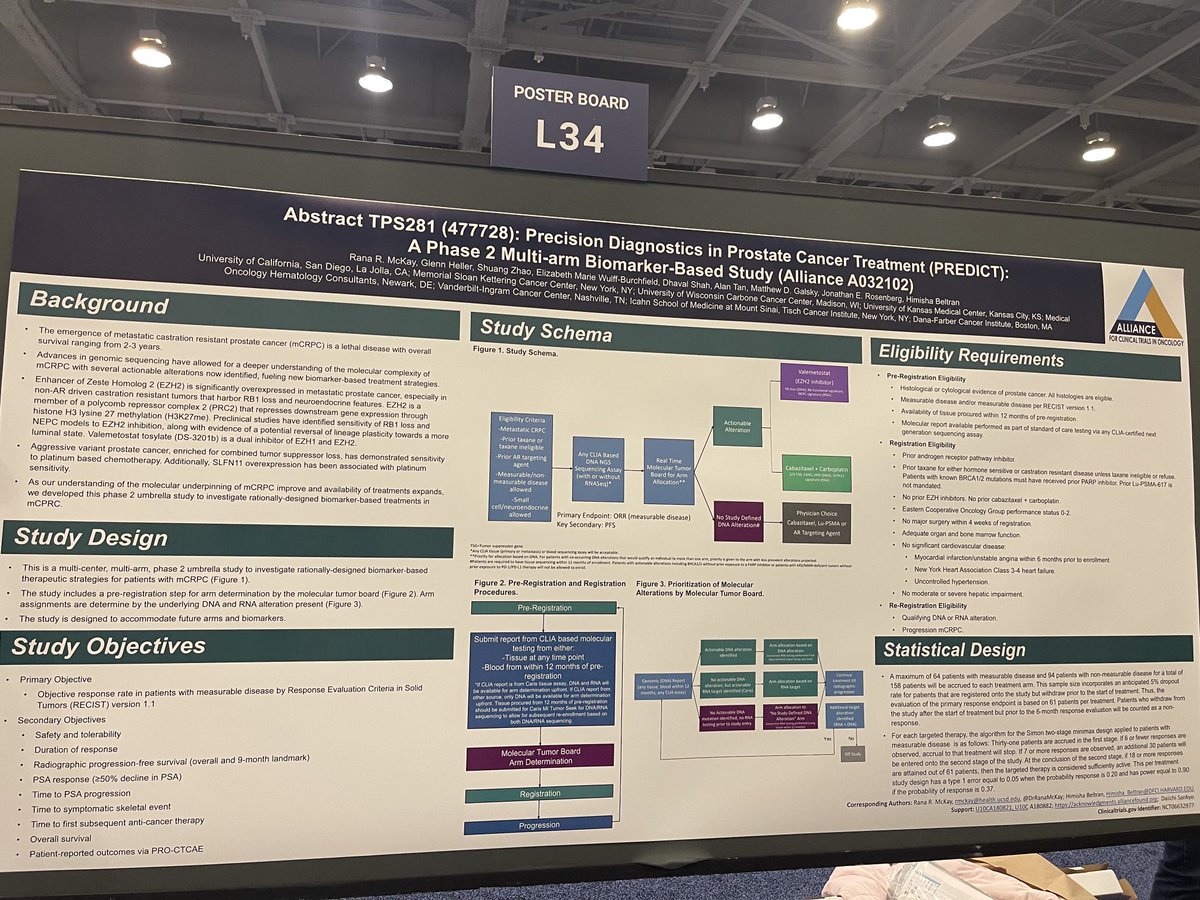 Rana McKay, MD, FASCO (@drranamckay) on Twitter photo Join us at #GU25 L34 TIP highlighting the PREDICT trial. DNA/RNA biomarker based precision medicine trial through the <a href="/ALLIANCE_org/">Alliance for Clinical Trials in Oncology</a>. Actively accruing patients with mCRPC post ARPI. <a href="/mishabeltran/">Misha Beltran</a> <a href="/OncoAlert/">OncoAlert</a> <a href="/alantanmd/">Alan Tan</a> Join us at #GU25 L34 TIP highlighting the PREDICT trial. DNA/RNA biomarker based precision medicine trial through the <a href="/ALLIANCE_org/">Alliance for Clinical Trials in Oncology</a>. Actively accruing patients with mCRPC post ARPI. <a href="/mishabeltran/">Misha Beltran</a> <a href="/OncoAlert/">OncoAlert</a> <a href="/alantanmd/">Alan Tan</a>
