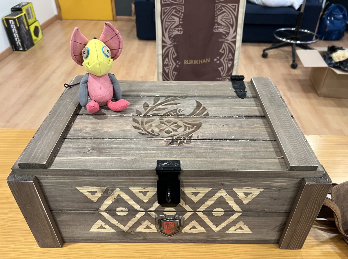 Rurikhan's tweet photo. Capcom sent me a literal Supply Crate to get ready for Monster Hunter Wilds. #ad https://t.co/eCDwoHpZnT