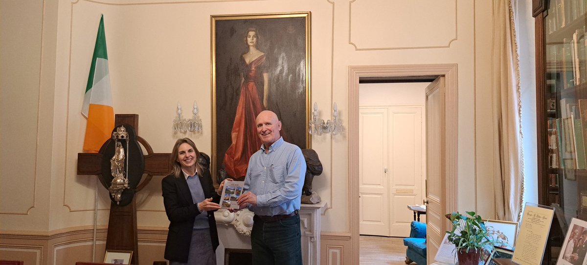Our Mayo friend Neal Doherty, author &amp; tourist guide alchemytours.ie dropped in to visit us at the Library in Monaco to donate a copy of his latest book 'The Complete Guide to Achill Island and Corraun Peninsula'. We recommend the book &amp; the guide! AlchemyTours.ie/shop