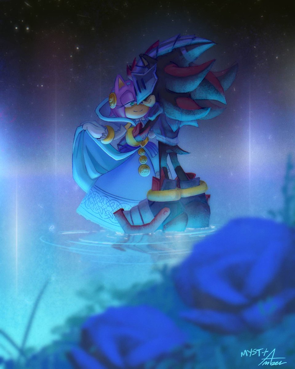 mysti_eris's tweet photo. Happy Valentine's Day ! 🩷🖤
collab with @amberandomly who did Amy Rose!!! 
we um really love ShadAmy 🥶
#shadamy #ShadowTheHedgehog #amyrose #sonic https://t.co/S7Xvm4vNHQ