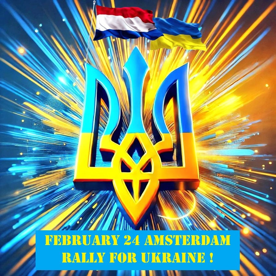 4EverBraveFella's tweet photo. @AleksandrX13 Netherlands: 🇳🇱❤️🇺🇦
February 24 2025 : The march to support Ukraine starts 4pm (16:00) in Amsterdam at the Museumplein, followed by a rally at 5pm (17:00) at the Dam Square. Meet you there !
#DutchDivision #NAFO 💪 https://t.co/tJqeto6ndd