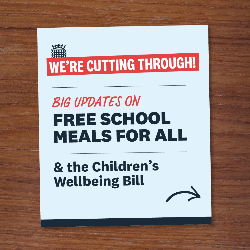 Some updates on the #ChildrensWellbeingBill and the amendment to include #FreeSchoolMealsForAll... 🧵