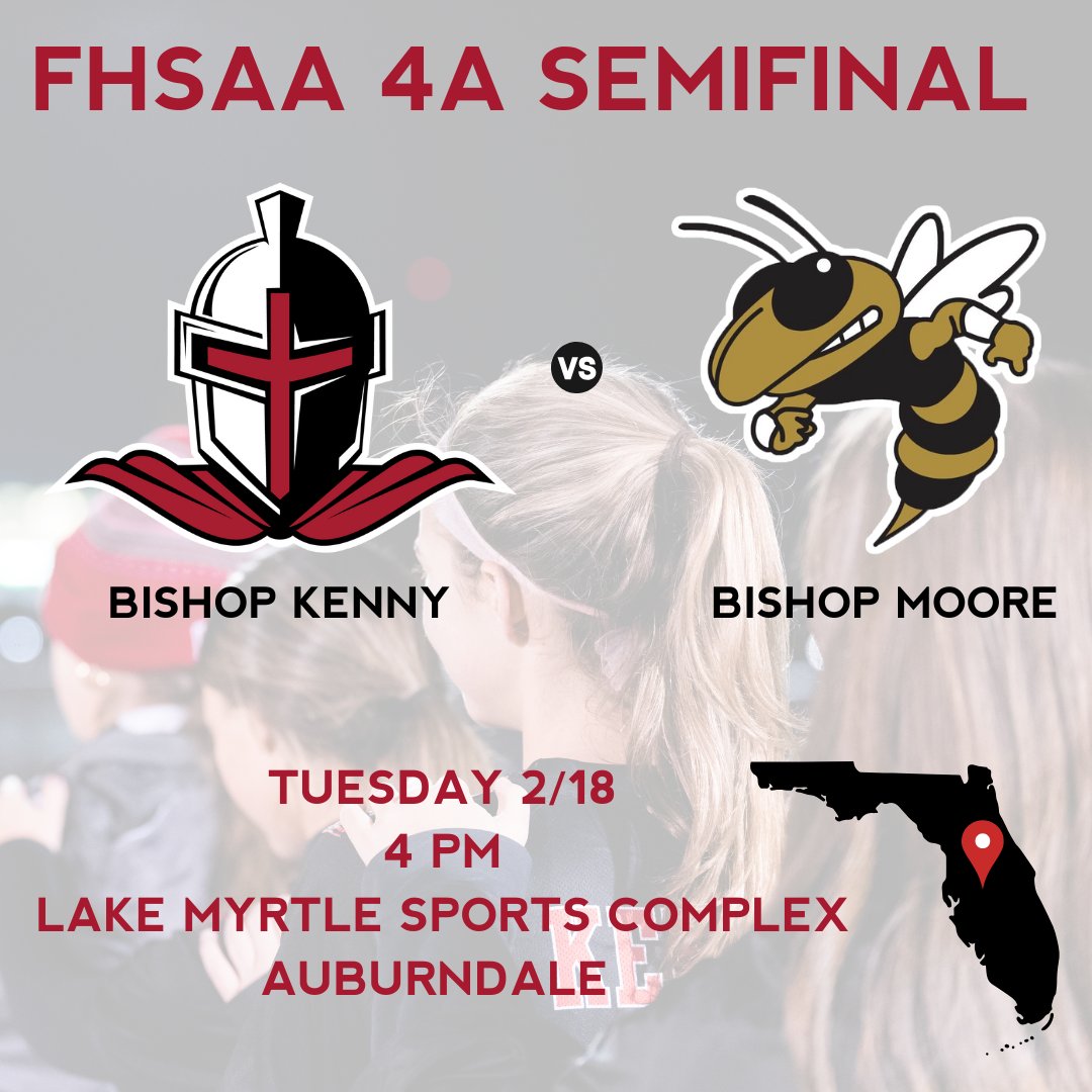 Bishop Kenny Athletics (@bkhs_athletics) on Twitter photo ⚔️ <a href="/BKHS_GSoccer/">Bishop Kenny Girls Soccer</a> Final Four Update:
The Crusaders will face Bishop Moore in a showdown between two MaxPreps nationally ranked top-25 teams! ⚔️ <a href="/BKHS_GSoccer/">Bishop Kenny Girls Soccer</a> Final Four Update:
The Crusaders will face Bishop Moore in a showdown between two MaxPreps nationally ranked top-25 teams!