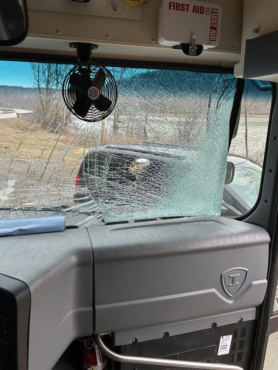 Never a dull moment for rural district bus drivers…. This morning, a wild turkey flew into the windshield of a bus. Naturally, it was13 degrees and the bus was 20 miles from the bus garage….kids handled it well, boarded a new bus, and have a story to tell -