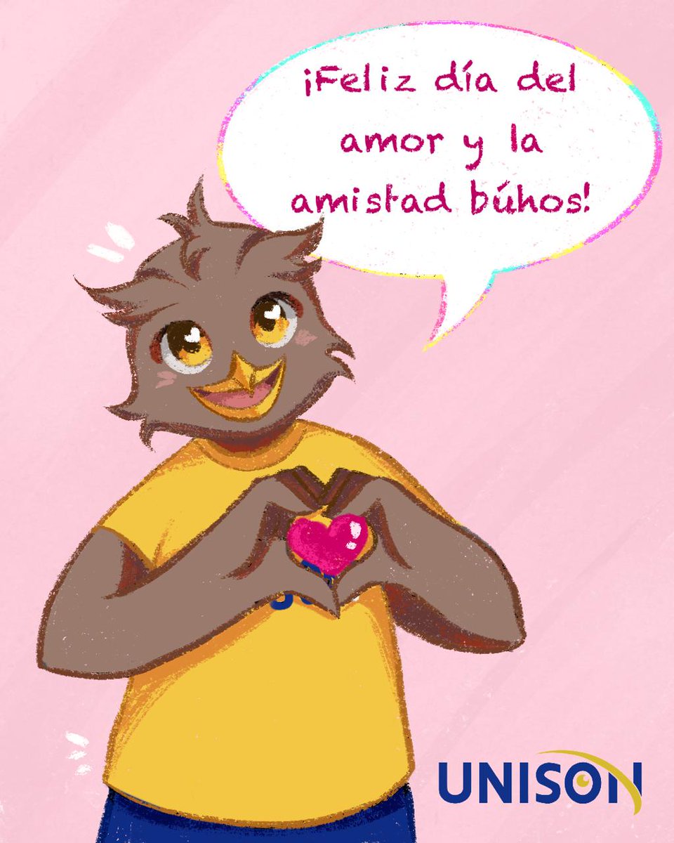 Owy le desea, a toda la comunidad universitaria, un feliz #DíaDelAmorYLaAmistad. #14DeFebrero