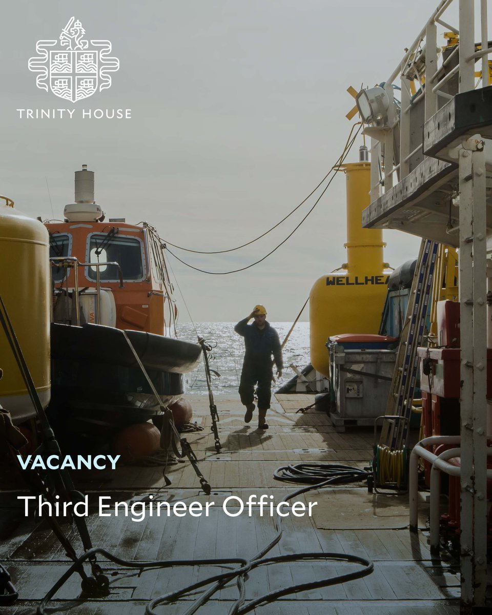 Join our friendly team!
We have #vacancies at sea and on land – get your applications in before they close!
Visit our website for more information: trinityhouse.co.uk/vacancies